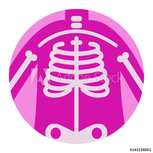 500x500 Radiology Medical Flat Icon Vector