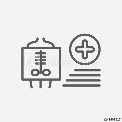500x500 Radiology Icon Line Symbol Isolated Vector Illustration Of Icon