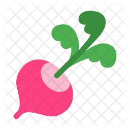 256x256 Radish Icon Of Flat Style