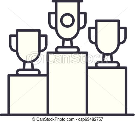 450x405 Raffle Prizes Line Icon Concept Raffle Prizes Vector Linear