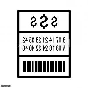 300x300 Stock Illustration Raffle Ticket Flat Vector Icon Studiogrfx
