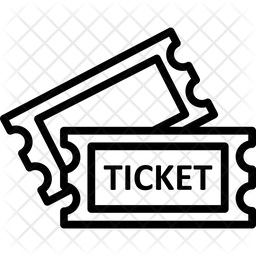 256x256 Cinema Tickets Icon Of Line Style