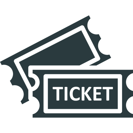 512x512 Cinema Tickets Icon Of Glyph Style