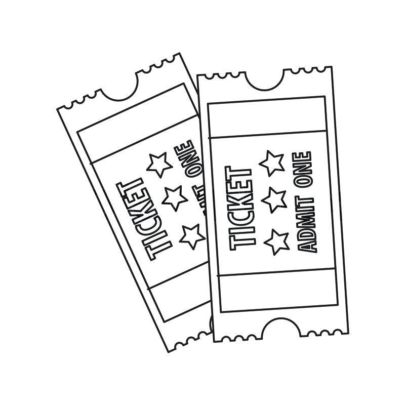 800x800 Download Cartoon Image Of Ticket Icon Raffle Symbol Stock Vector