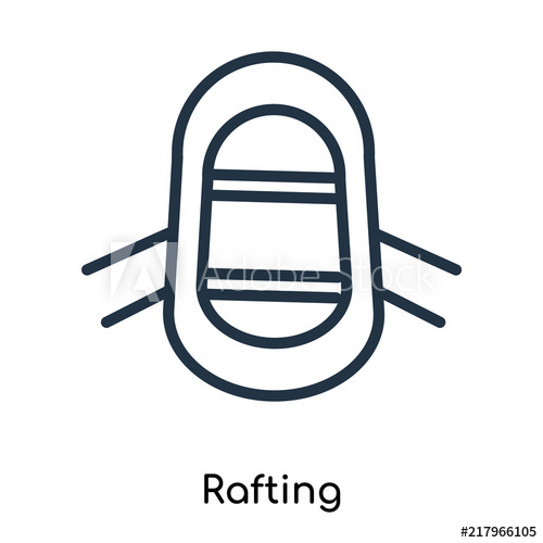 Rafting Icon Isolated On White Background Modern And Editable 500x500 Rafting Icon Isolated On White Background Modern And Editable
