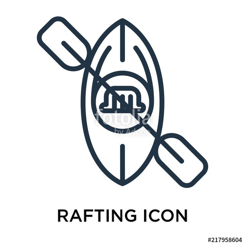 Rafting Icons Isolated On White Background Modern And Editable 500x500 Rafting Icons Isolated On White Background Modern And Editable