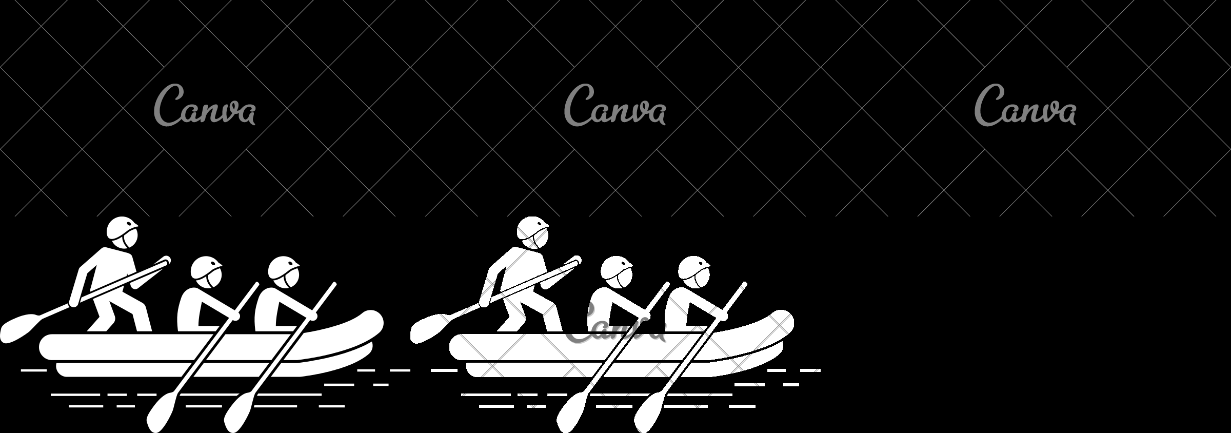 People Rafting Icon 2400x844 People Rafting Icon