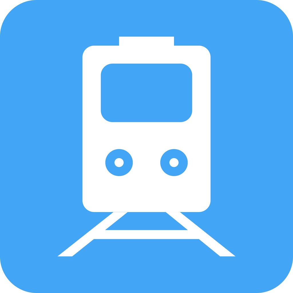 1024x1024 Railway Flat Round Corner Icon