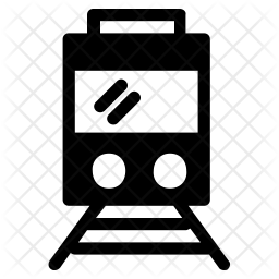 256x256 Railway Icon Of Glyph Style