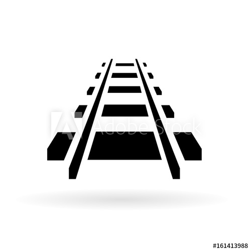 500x500 Railway Icon, Vector Design