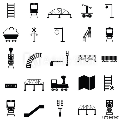 500x500 Railway Icon Set
