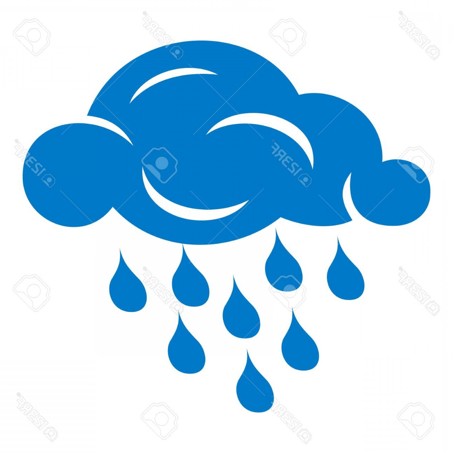 1560x1560 Photostock Vector Rain Cloud Icon Simple Illustration Of Rain