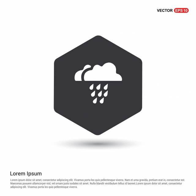 640x640 Rain Cloud Icon, Rain, Cloud, Icon Png And Vector With Transparent