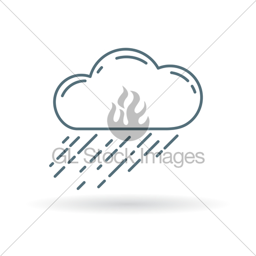 500x500 Rain Cloud Icon Gl Stock Images