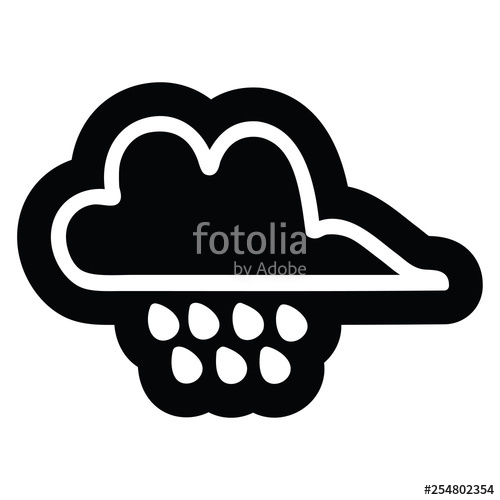 500x500 Rain Cloud Icon Stock Image And Royalty Free Vector
