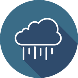 256x256 Ecology, Environment, Weather, Season, Rain, Cloud Icon Of Line