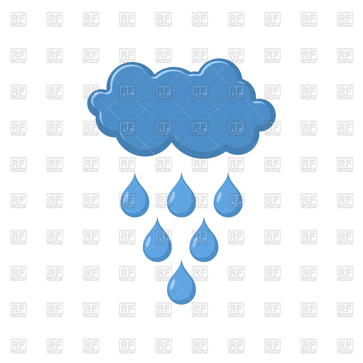 1200x1200 Cloud And Ran Vector Image Of Icons And Emblems Maryvalery