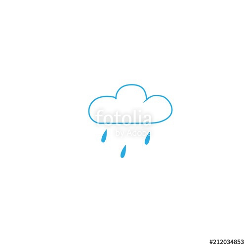 500x500 Light Rain Weather Icon Stock Image And Royalty Free Vector