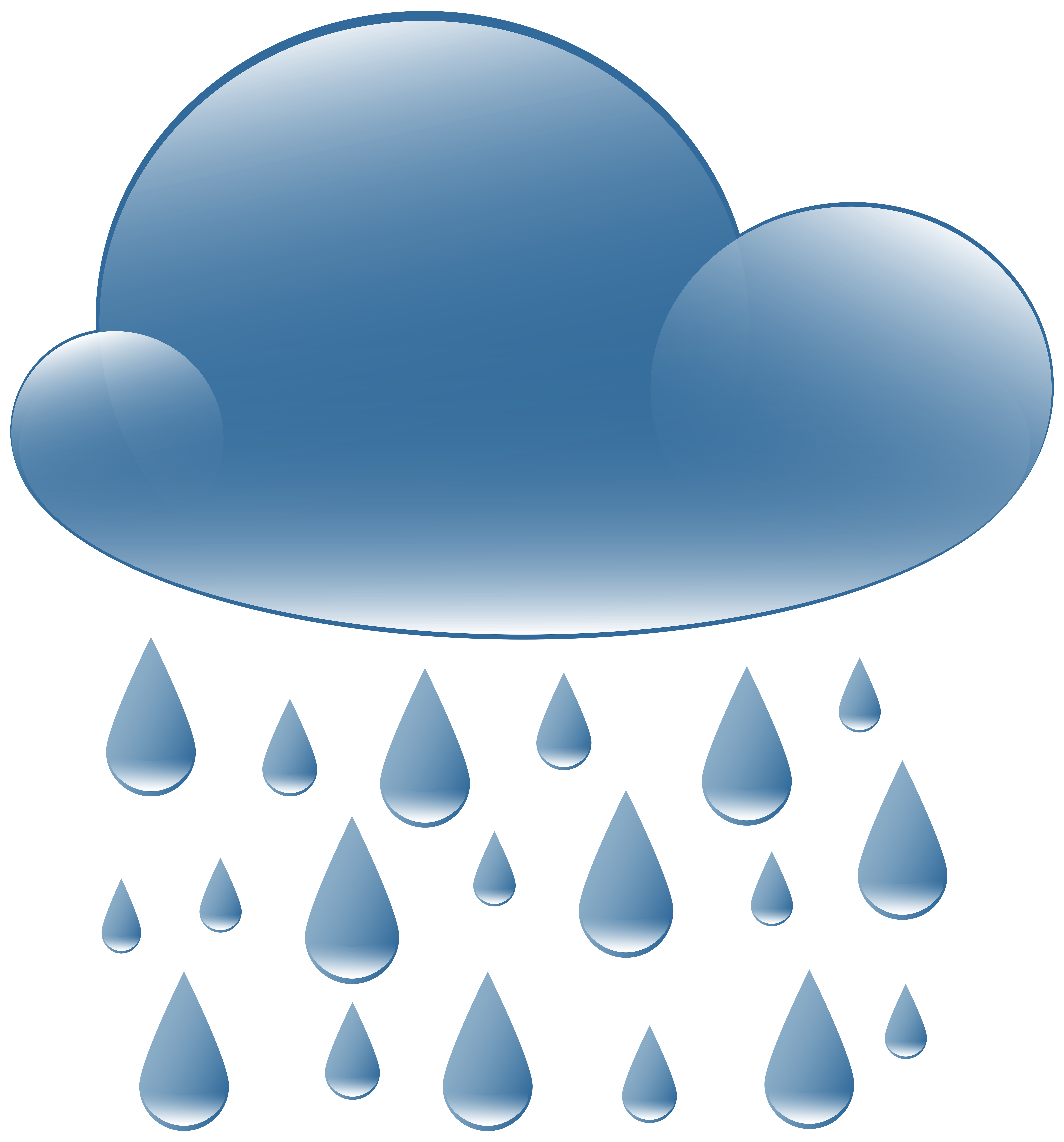 7457x8000 Rain Cloud Weather Icon Png Clip Art