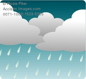 300x276 Clipart Illustration Of A Rainy Weather Icon