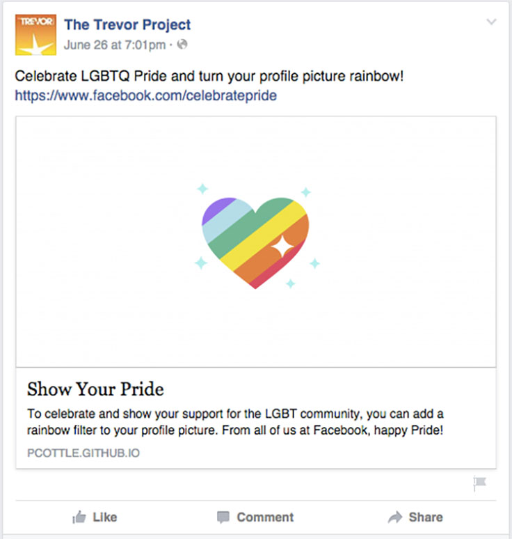 Rainbow Facebook Icon
