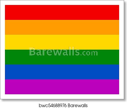 Rainbow Flag Movement Lgbt, Flat Icon, Art Print Barewalls 435x370 Rainbow Flag Movement Lgbt, Flat Icon, Art Print Barewalls