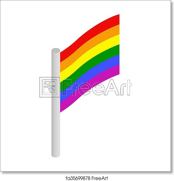 Rainbow Flag Icon at Vectorified.com | Collection of Rainbow Flag Icon ...