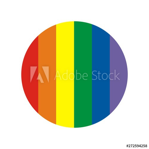 Lgbt Round Logo Rainbow Flag Round Icon Or Button With Vertical 500x500 Lgbt Round Logo Rainbow Flag Round Icon Or Button With Vertical