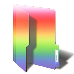 256x256 Rainbow Folder Icon