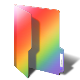 256x256 Rainbow Folder Icon