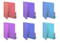 200x150 Rainbow Folder Icons Icon Set