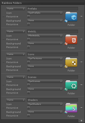 332x480 Rainbow Folders