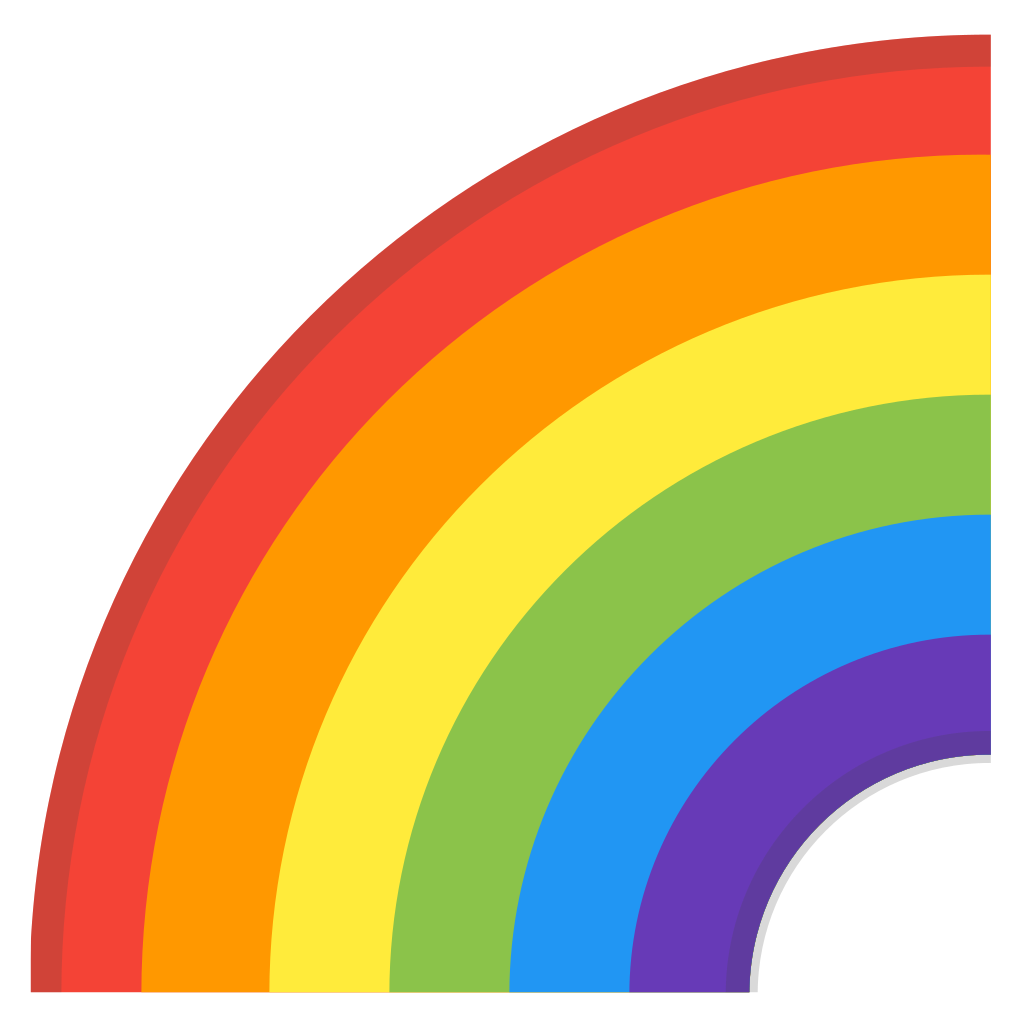 1024x1024 Rainbow Icon Noto Emoji Travel Places Iconset Google