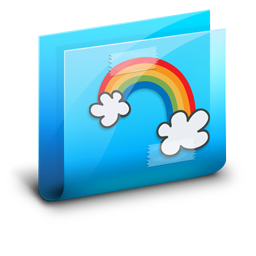 Rainbow Folder Icon At Vectorified.com | Collection Of Rainbow Folder ...