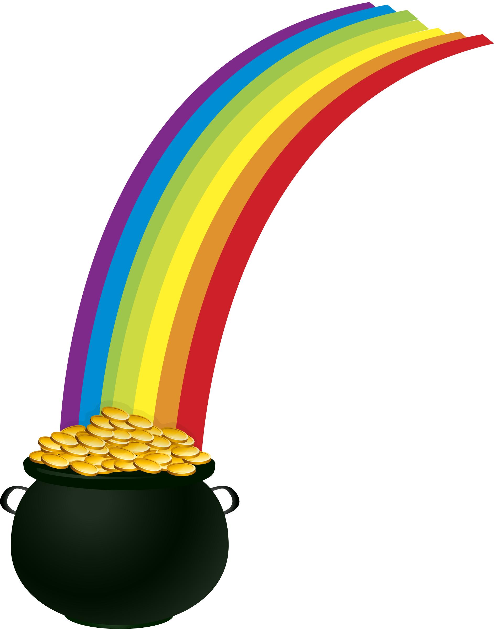 1884x2400 Pot Of Gold Rainbow Icons Png