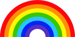 250x125 Rainbow Icon Sticker