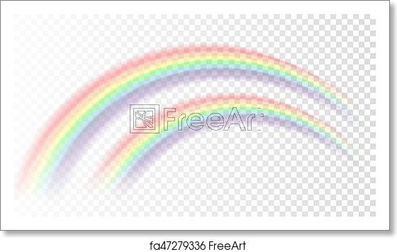 560x355 Free Art Print Of Rainbow Icon Realistic Isolated White