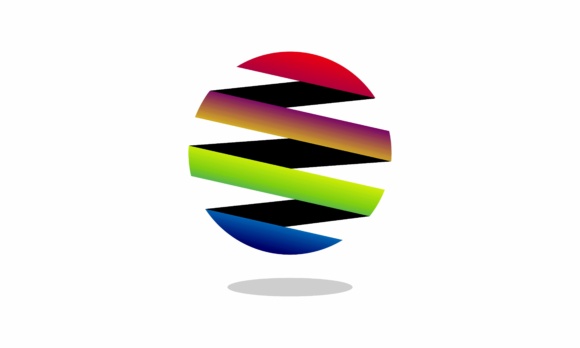 580x348 Globe Technology Rainbow Icon Vector Graphic
