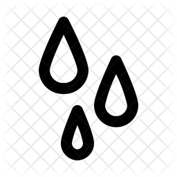 256x256 Raindrop Icon Of Line Style
