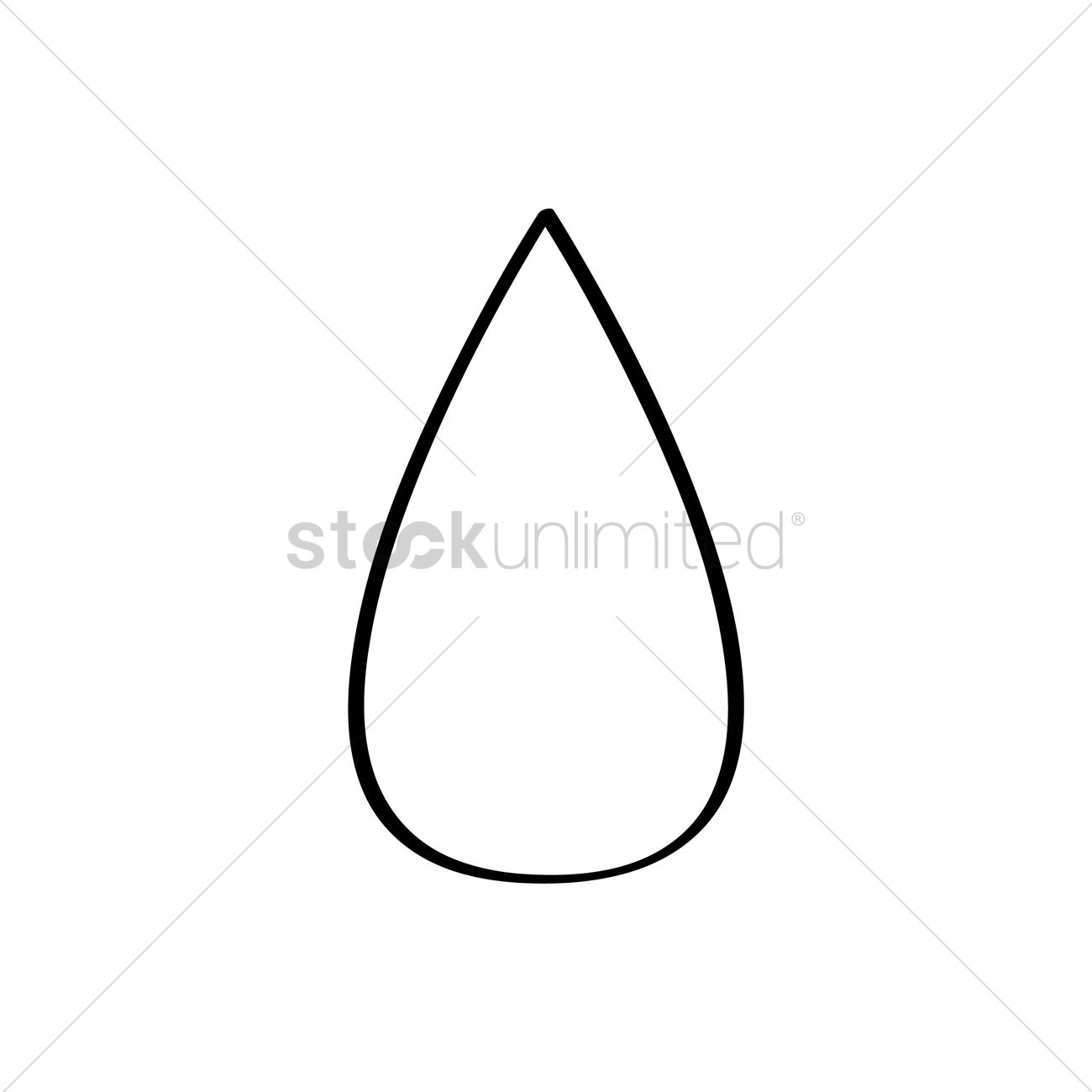 1300x1300 Raindrop Icon Vector Image