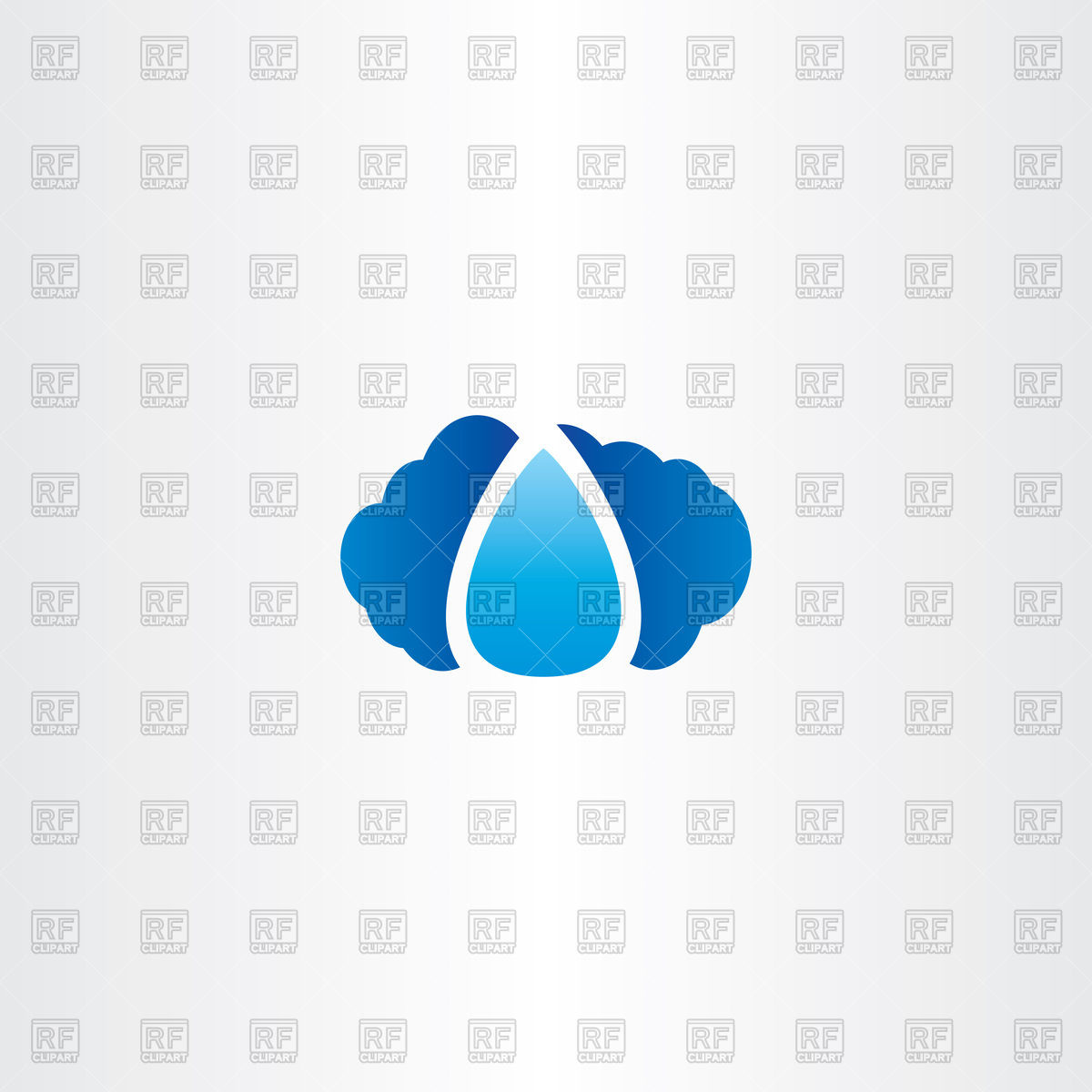 1200x1200 Cloud And Raindrop Icon Vector Image Of Icons And Emblems