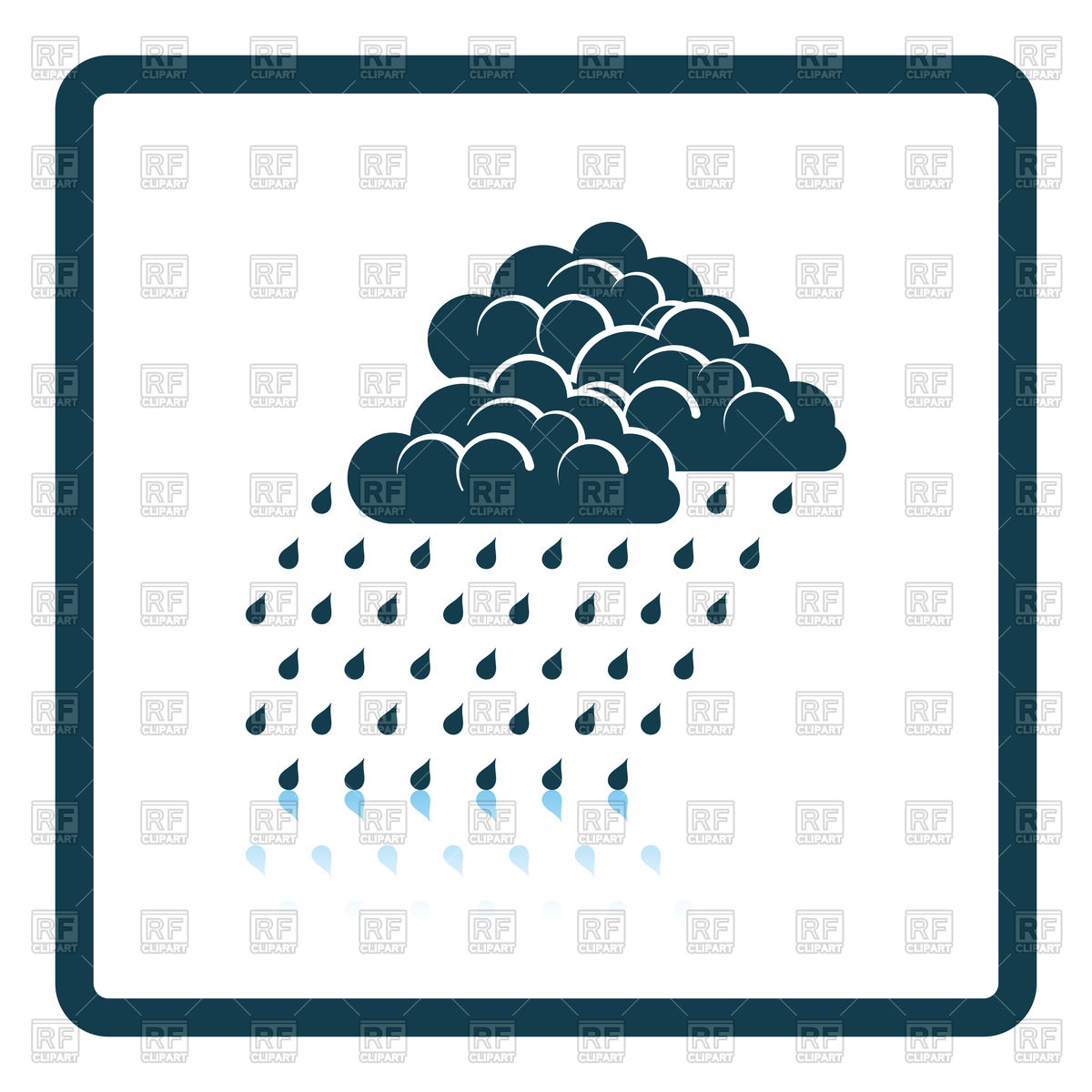 1200x1200 Shadow Reflection Design Of Raindrop Icon Vector Image Of Icons