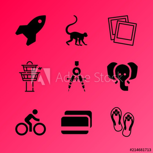 Vector Icon Set About Travel And Tourism With Icons Related 500x500 Vector Icon Set About Travel And Tourism With Icons Related