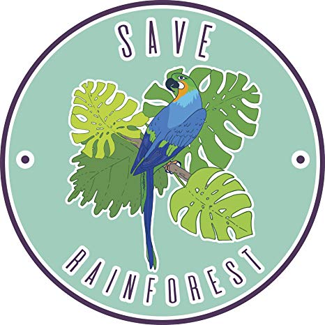 Save The Rainforest Tropical Blue Macaw Parrot Icon 466x466 Save The Rainforest Tropical Blue Macaw Parrot Icon