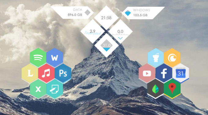 Create A Honeycomb Icon For Rainmeter 680x376 Create A Honeycomb Icon For Rainmeter