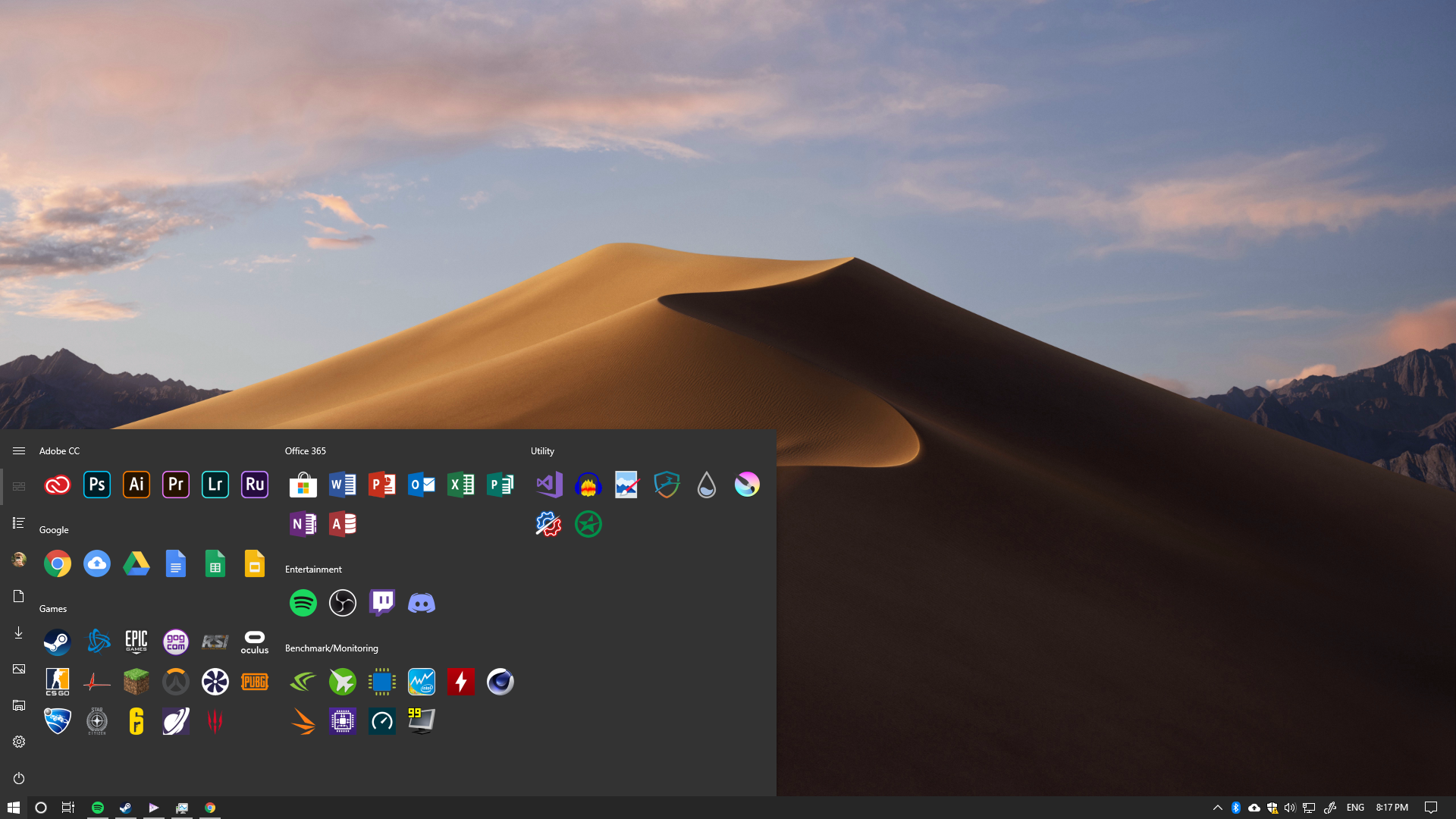 1920x1080 The Start Menu Tile Icon Pack Is Complete! Rainmeter