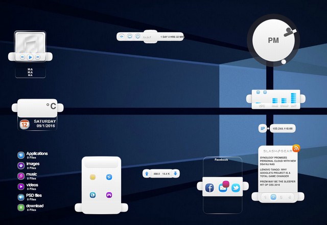 640x440 Best Rainmeter Themesskins