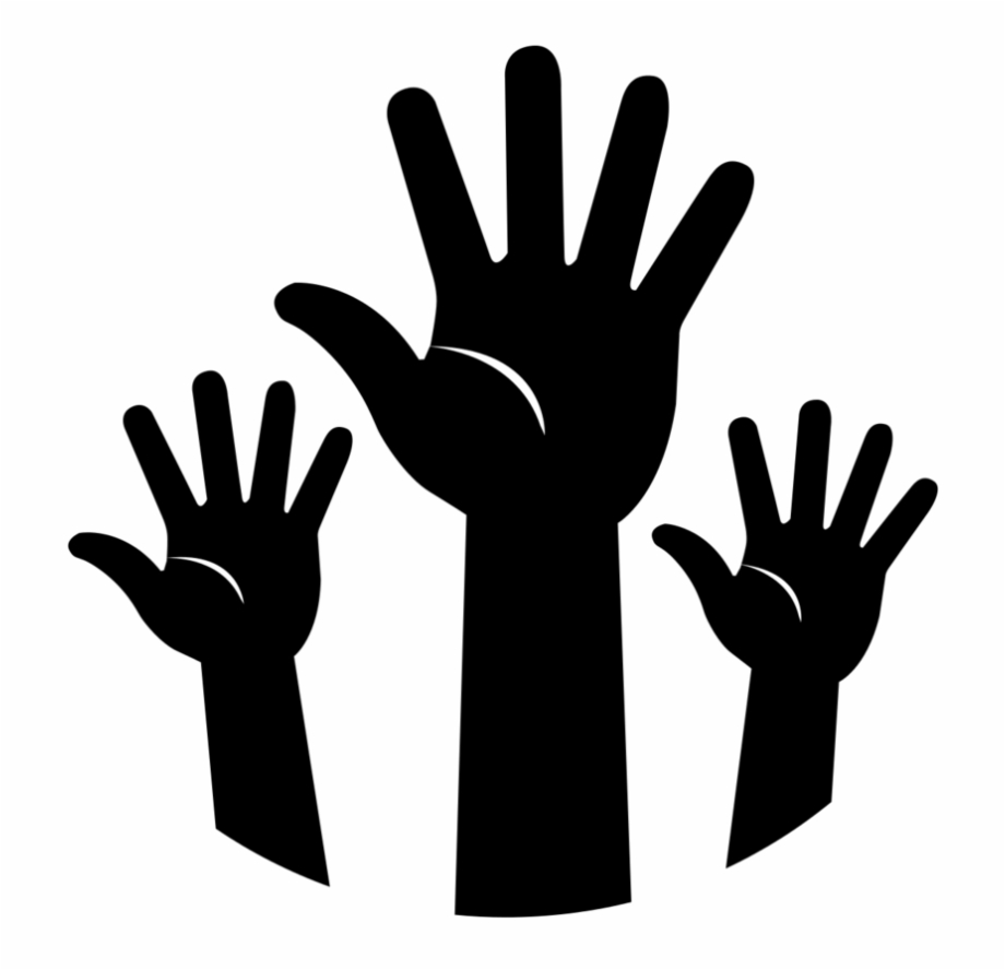 920x888 Raised Hands Png
