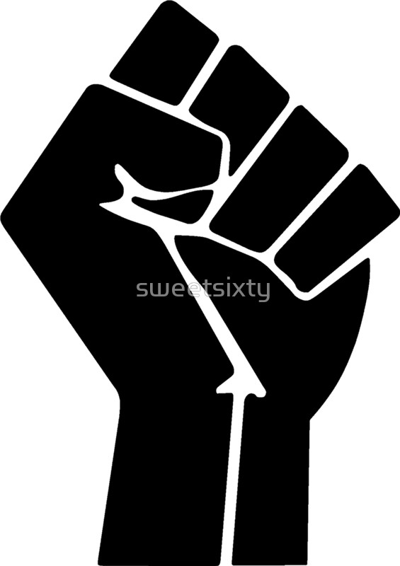 565x800 Raised Fist Black Power Symbol Art Print
