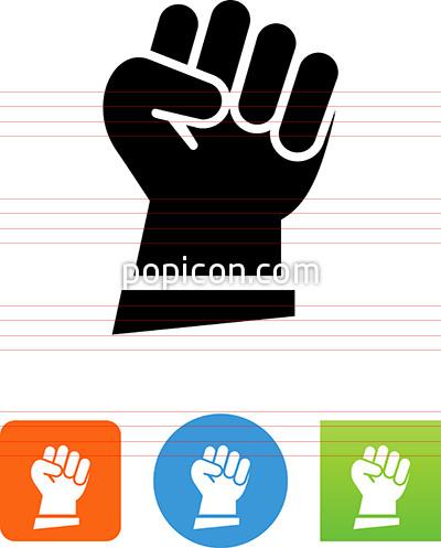 400x497 Raised Fist Icon